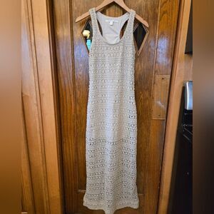 lauren conrad crochet dress Women's LC Lauren Conrad Crochet Bodice Maxi Dress